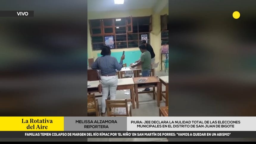 Piura: JEE declaró nulidad de las elecciones en San Juan de Bigote por daños al material electoral