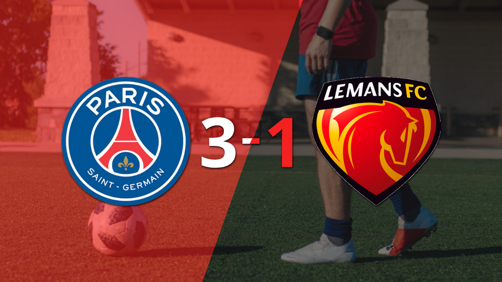 Liga de Francia: Contundente victoria de PSG sobre Le Mans