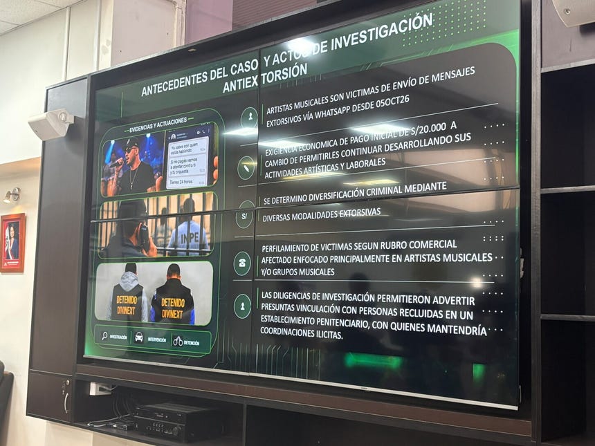 Reporte de la PNP. 