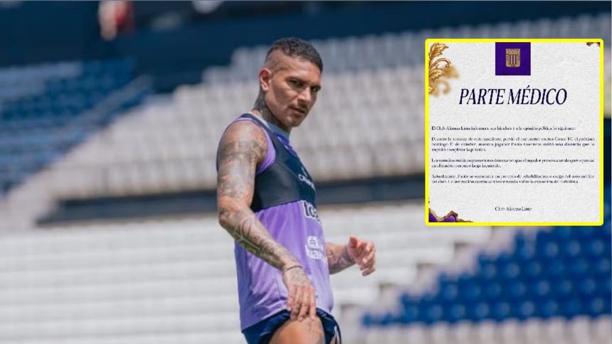 Baja ante Cusco FC: Alianza Lima reveló la gravedad de la lesión de Paolo Guerrero