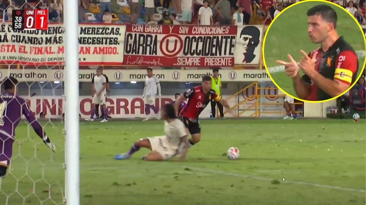 Lo sufre Universitario: Bernardo Cuesta dejó en el piso a Williams Riveros y anotó golazo para Melgar [VIDEO]
