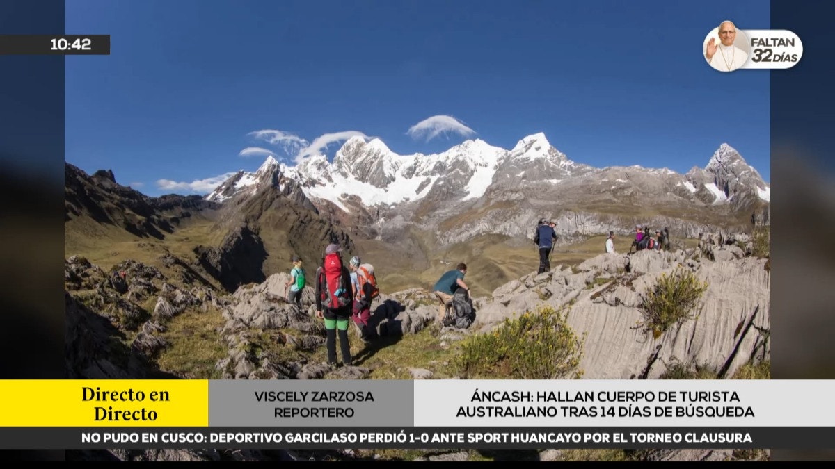 Huánuco: hallan cuerpo de turista australiano desaparecido tras realizar caminata a la cordillera Huayhuash