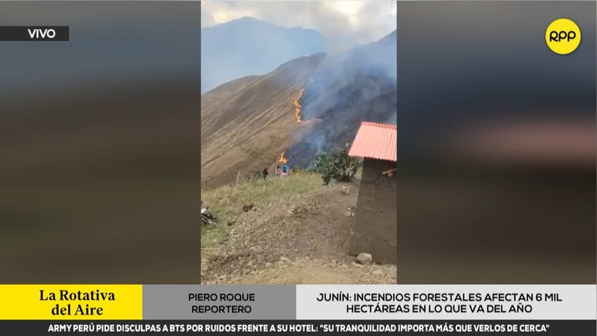 Junín: incendios forestales afectan hasta seis mil hectáreas en lo que va del año