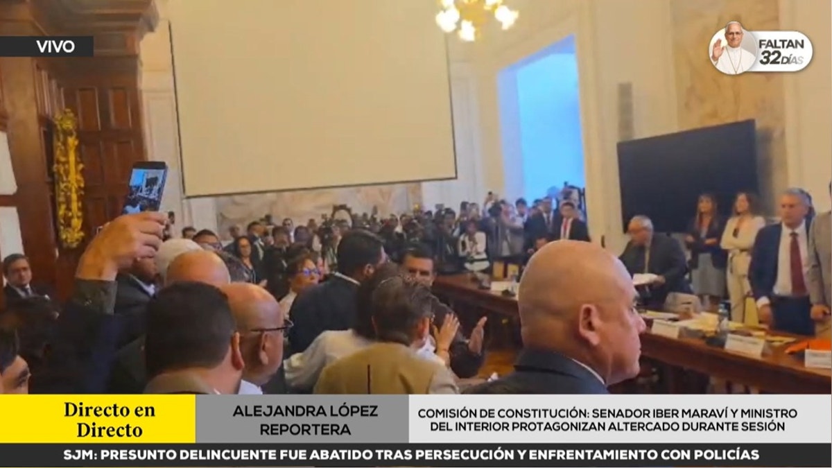 Senador Iber Maraví y ministro del Interior protagonizaron un altercado durante la sesión de la Comisión de Constitución