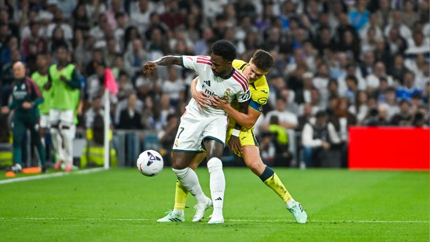 Vinicius entró en el segundo tiempo contra el Villarreal.