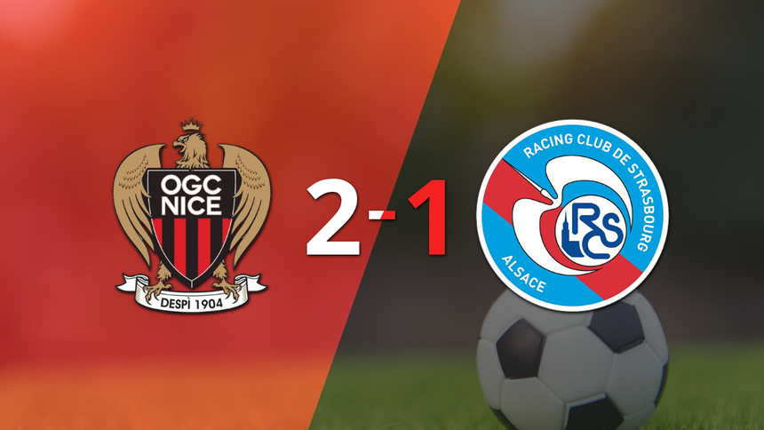 Liga de Francia: RC Strasbourg fue relegado por Nice en una derrota por 2-1