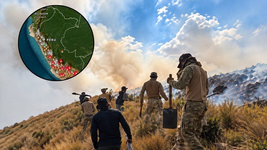 Más de 30 incendios forestales activos en simultáneo en Perú y 3 312 focos de calor, según el sistema de alerta del Serfor