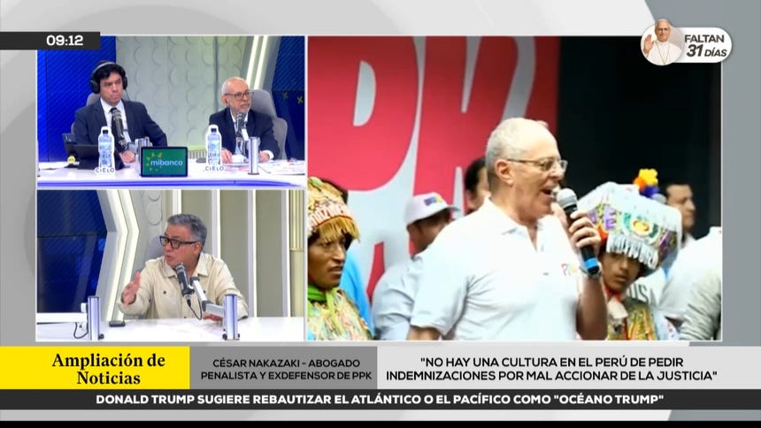César Nakazaki tras levantarse orden de impedimento de salida de Pedro Pablo Kuczynski: "Justicia que tarda, no es justicia"