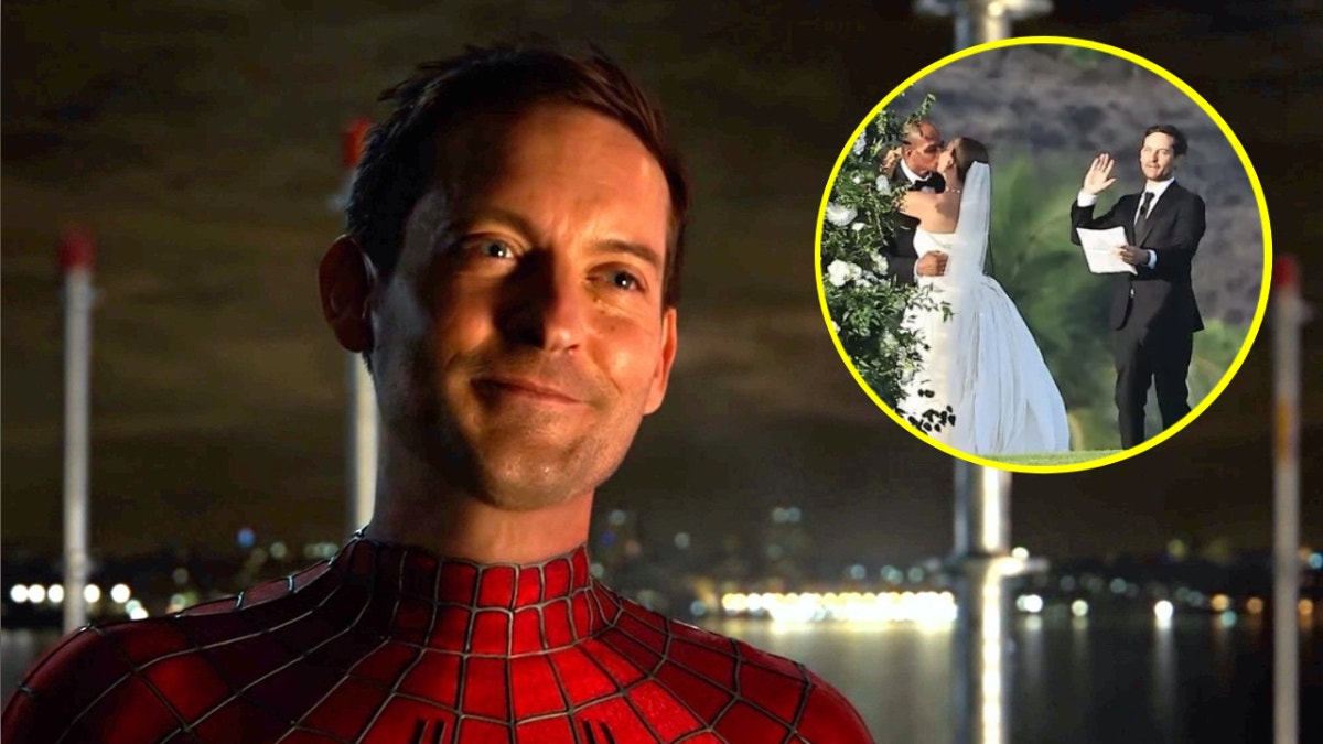 Tobey Maguire ofició la boda de su exesposa Jennifer Meyer, a días de finiquitar su divorcio