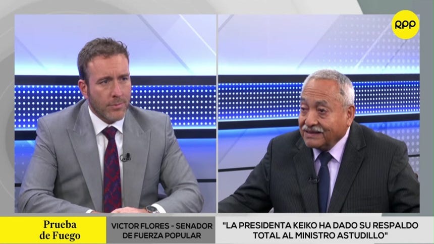 Víctor Flores, senador de Fuerza Popular sobre facultades legislativas: "No vamos a reponer los 66 puntos"