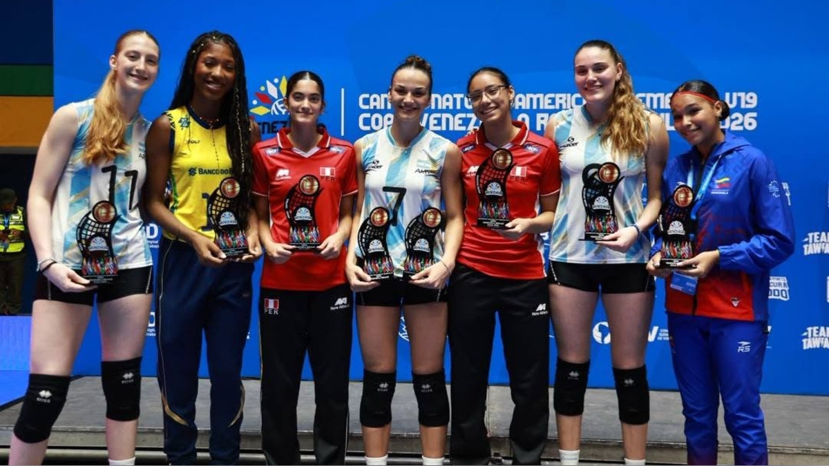 Brillaron: peruanas Manrique y Romero fueron elegidas en el Dream Team del Sudamericano de Vóley Sub 19 2026