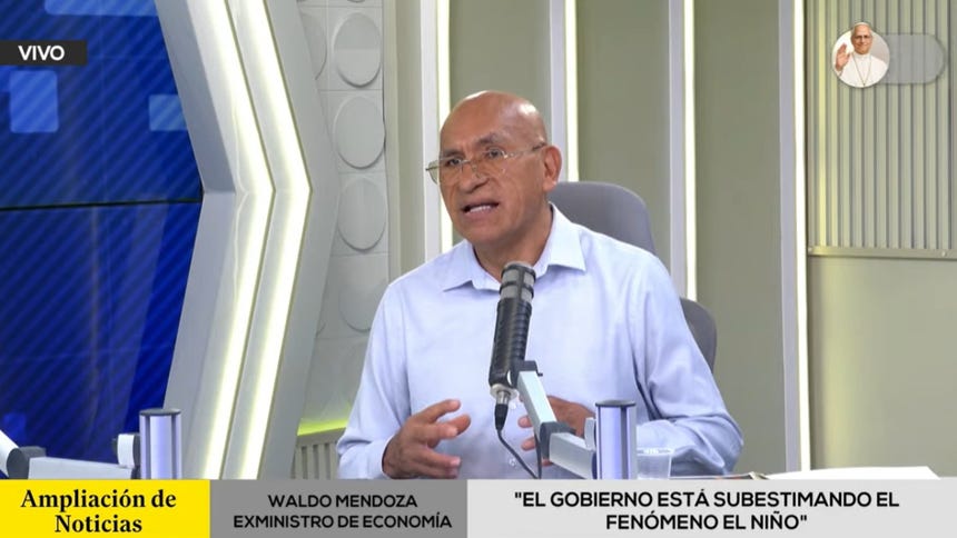 Waldo Mendoza: "el Gobierno está subestimando El Niño, no debería esperar las facultades sino enfrentarlo con decretos de urgencia”