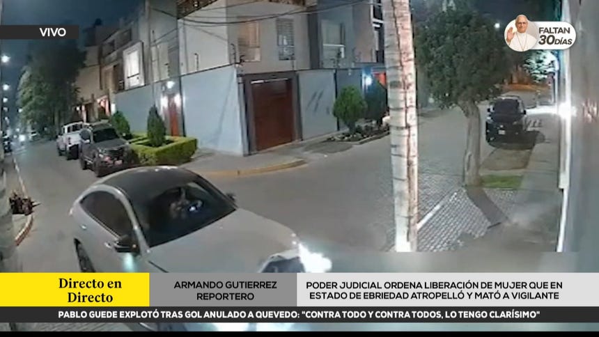 Poder Judicial ordena liberación de mujer que atropelló y causó la muerte de un vigilante en Trujillo