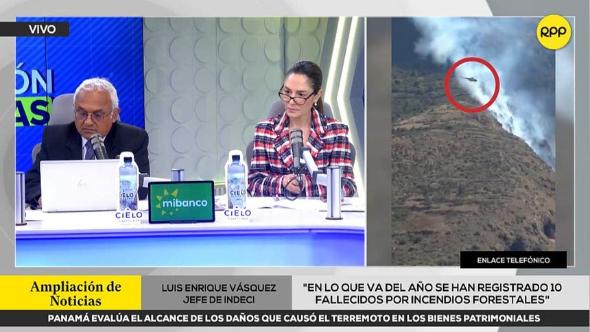 Jefe del Indeci reporta 50 incendios forestales y diez fallecidos en lo que va del año
