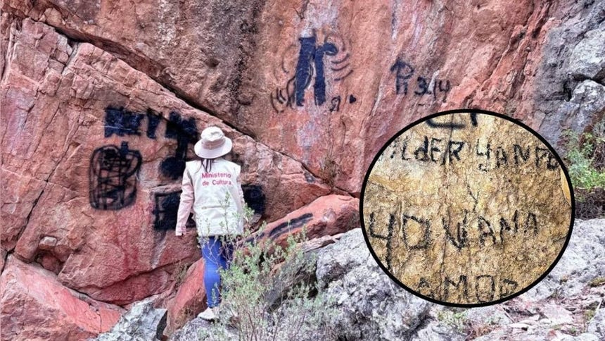 Cajamarca: recuperan pinturas rupestres de Callacpuma que fueron vandalizadas [FOTOS]