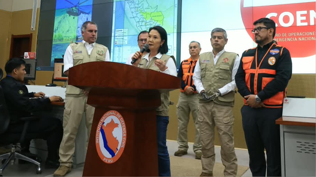 Keiko Fujimori anuncia medidas de prevención ante el fenómeno El Niño y reporta un avance del 70 % en limpieza de ríos