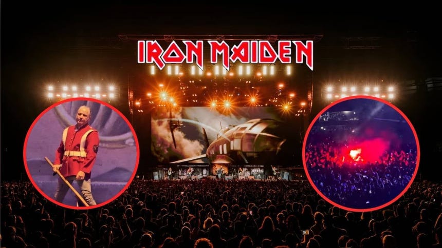“No puedo cantar”: Bruce Dickinson explotó por encendido de bengalas durante el concierto de Iron Maiden en Ecuador [VIDEO]