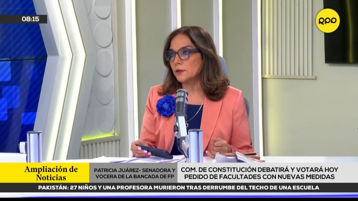 Patricia Juárez dice que el predictamen de la Comisión de Constitución plantea siete puntos adicionales sobre facultades