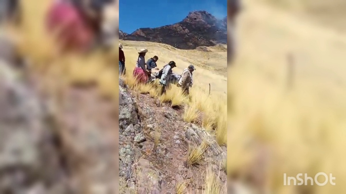 Comunero sufre quemaduras en más del 50 % de su cuerpo al intentar apagar incendio forestal en Puno