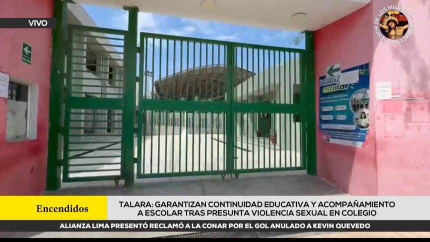 Piura: garantizan continuidad educativa y acompañamiento a escolar tras presunto caso de violencia sexual en colegio de Talara