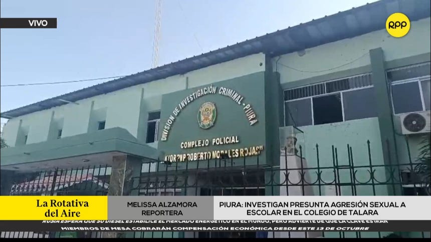 Piura: Fiscalía investiga presunta agresión sexual contra estudiante en colegio de Talara