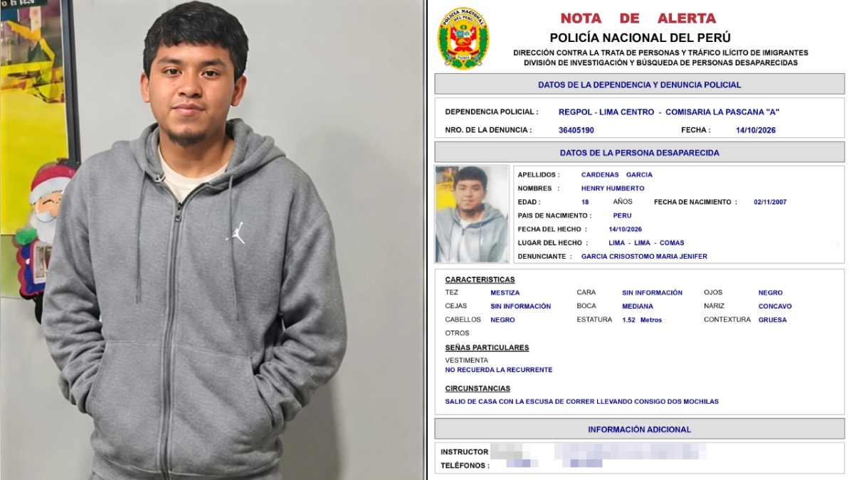 Comas: madre de familia pide apoyo para encontrar a su hijo desaparecido hace dos días