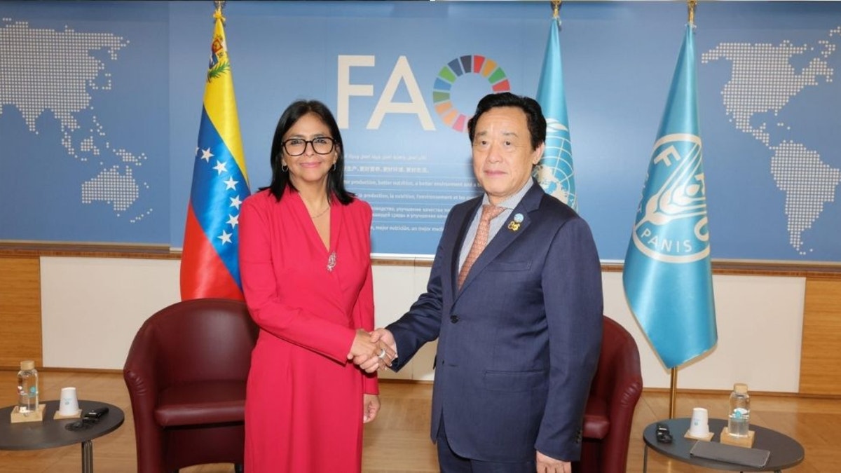 Delcy Rodríguez afirma que Venezuela está cerca de alcanzar la meta de "hambre cero"