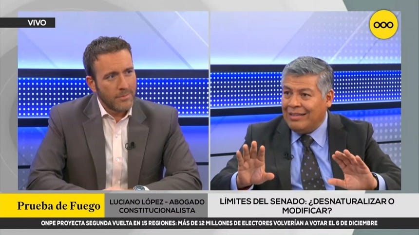 Luciano López: Carlos Mesía "se equivocó" en votación sobre facultades en la Comisión de Constitución