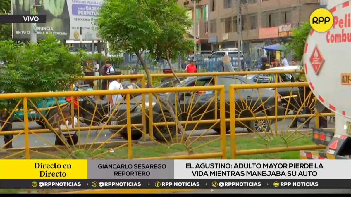 El Agustino: adulto mayor fallece tras chocar su vehículo contra rejas de la berma central