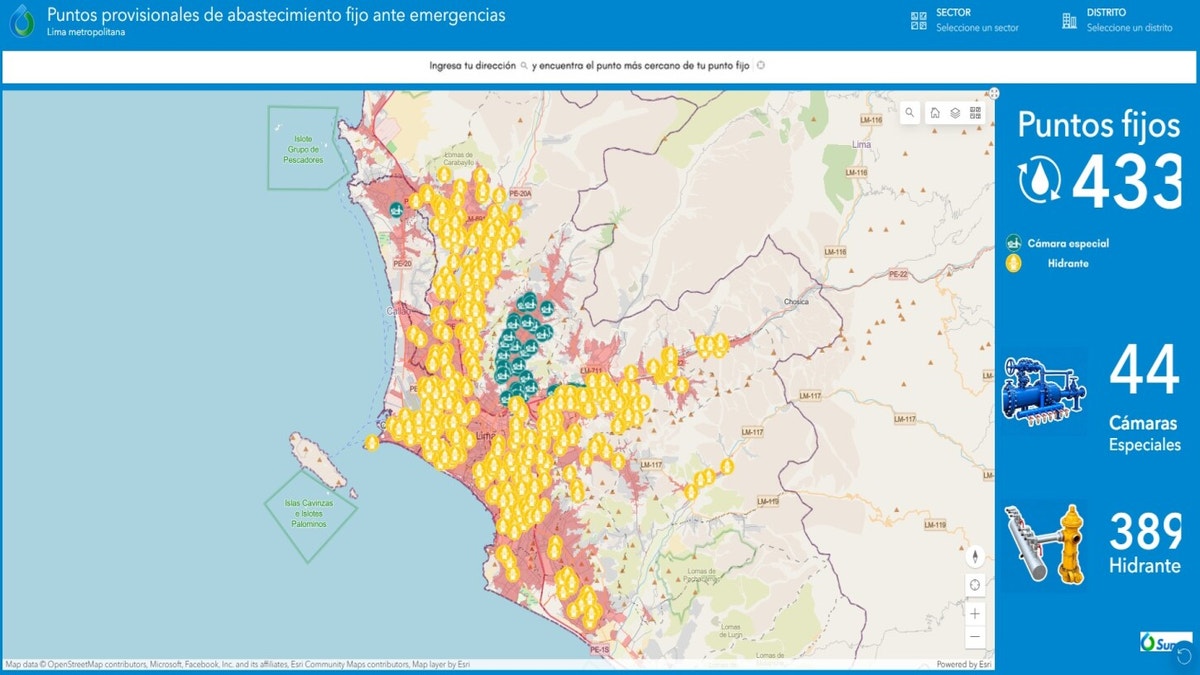 Lima cuenta con 433 puntos de abastecimiento de agua potable ante emergencias por El Niño o sismos, informó Sunass