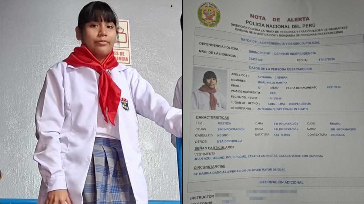 Independencia: menor de 12 años desaparece cuando estaba en el cine con su padre