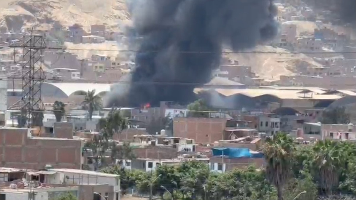 Vecino pide apoyo tras incendio que consume fábrica de plástico en La Ensenada: "El humo es bien denso y negro"