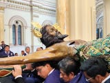 Fieles y devotos se preparan para acompañar al <strong>Señor de Luren</strong> en su recorrido procesional de 19 horas por las calles de Ica.