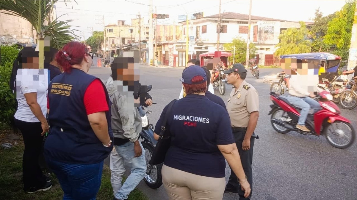 Iquitos: intervienen a 150 ciudadanos extranjeros durante operativo de control migratorio