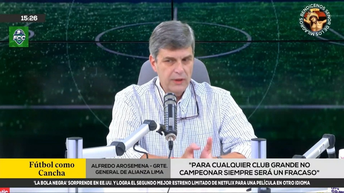 Alfredo Arosemena, administrador de Alianza Lima: "Para cualquier club grande no campeonar siempre es un fracaso"