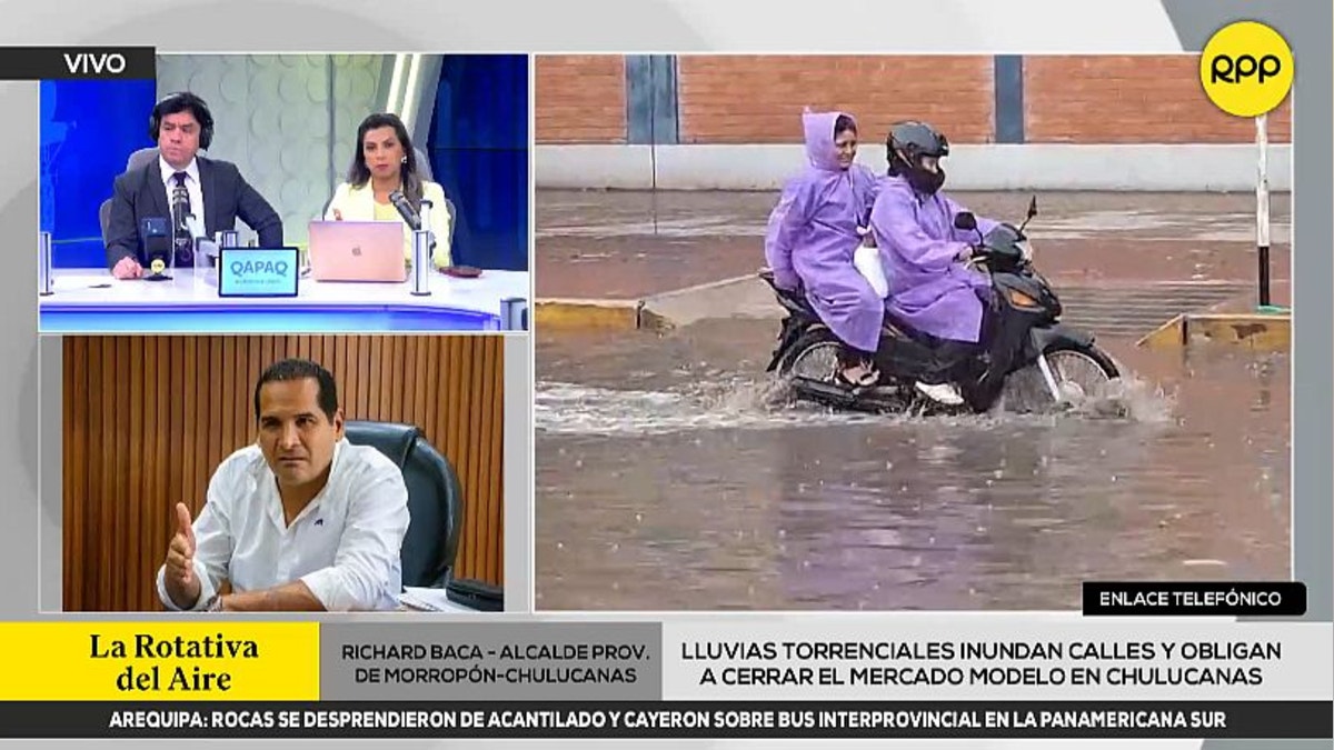 "Estamos padeciendo": alcalde de Morropón pide maquinaria y ayuda humanitaria para mitigar efectos de fuertes lluvias