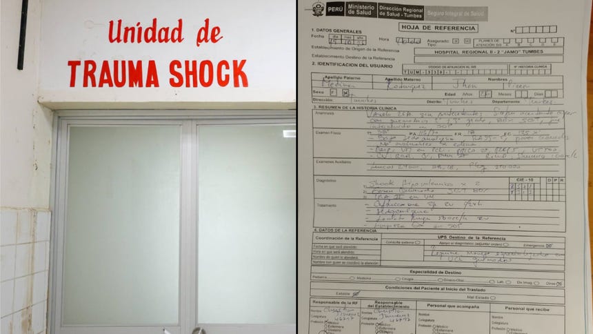 Esta es la referencia que enviaron a los hospitales en Lima