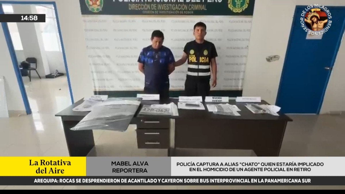 Policía captura al presunto implicado en el crimen de un efectivo en retiro