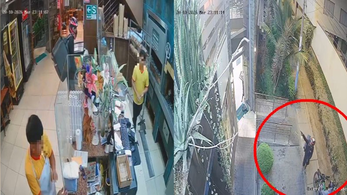 Pánico en pollería de la avenida La Marina: extorsionador dejó nota extorsiva y baleó el negocio [VIDEO]