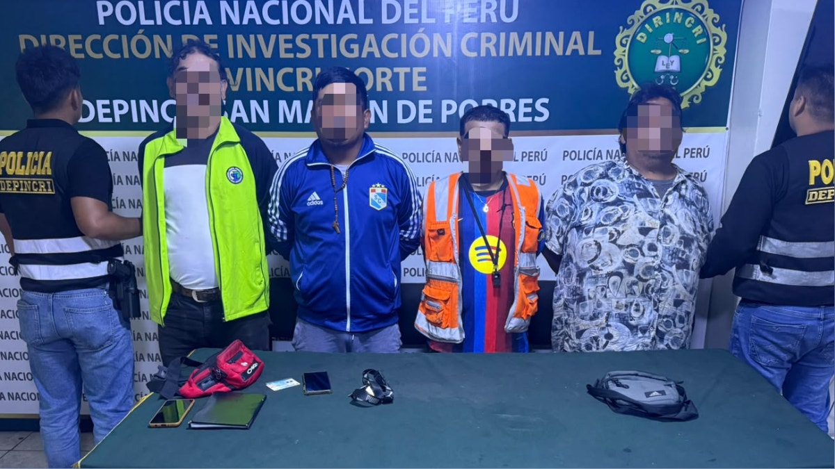 SMP: capturan a presuntos integrantes de banda criminal que extorsionaba a mototaxistas del mercado Sarita Colonia