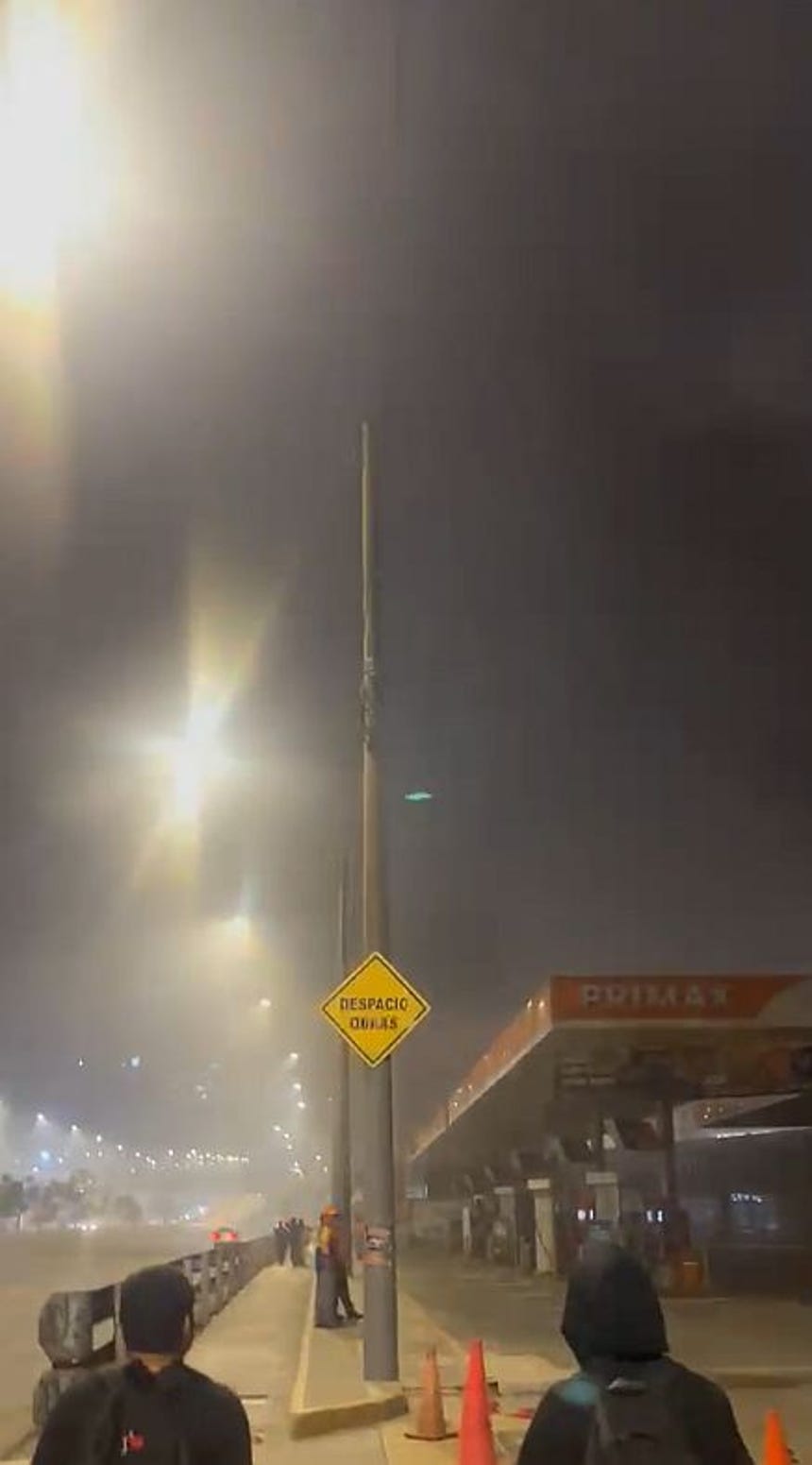 Las columnas de humo se veían a varias cuadras a la redonda.
