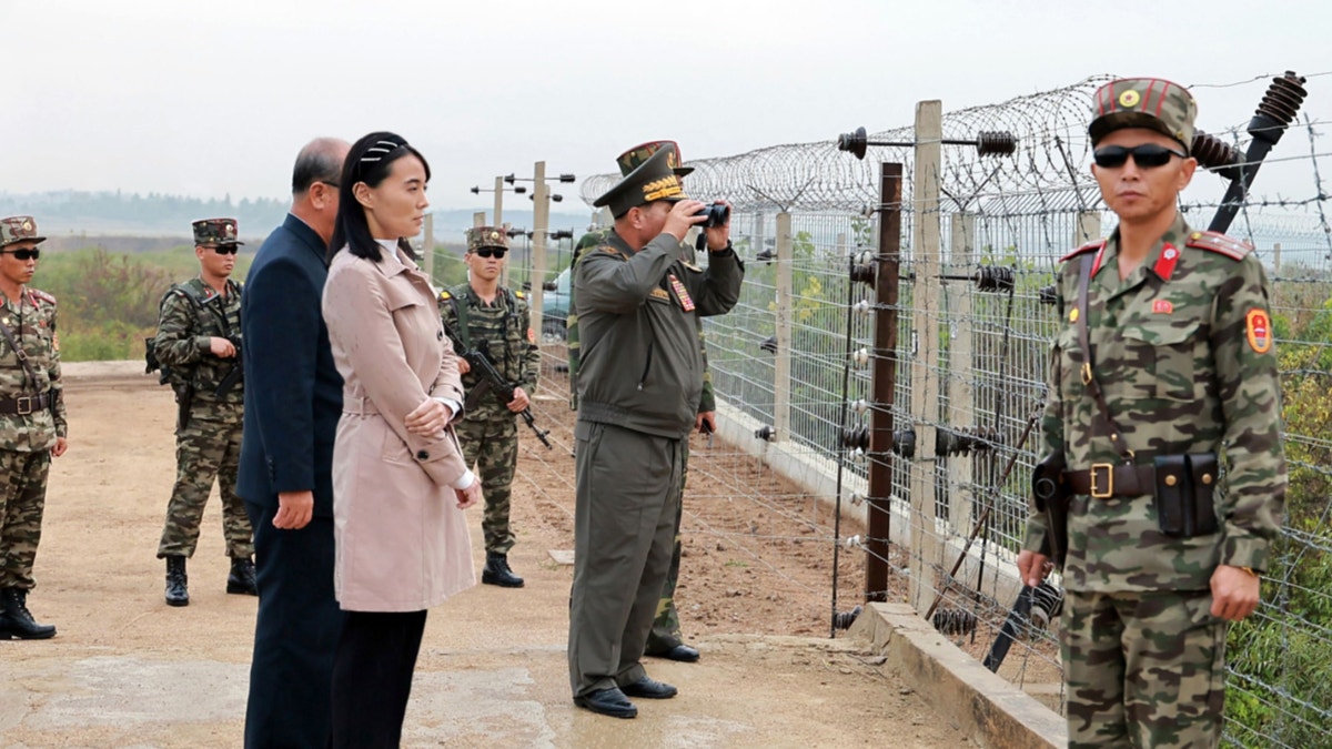 La hermana de Kim Jong-un inspeccionó la frontera intercoreana en medio de creciente tensión con Seúl