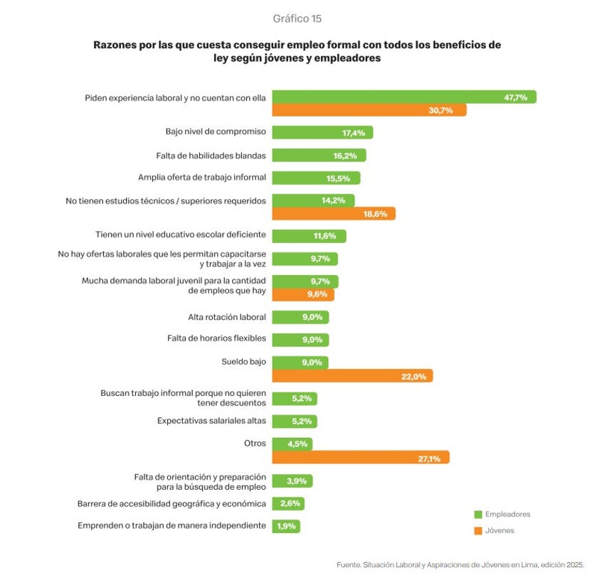Sin experiencia, bajo compromiso y pocas habilidades blandas: ¿Por qué les cuesta a las empresas contratar a los jóvenes en el Perú?