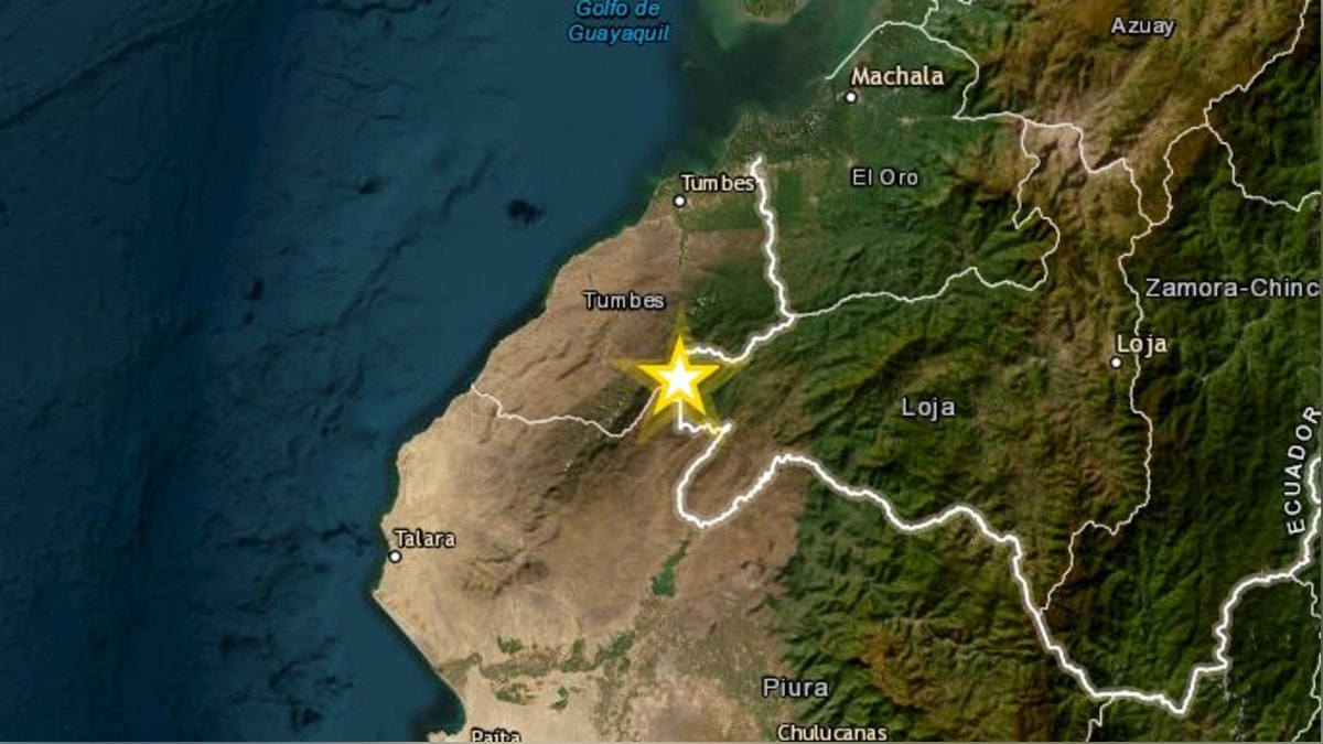 Un sismo de magnitud 4.6 remeció la región Tumbes esta tarde