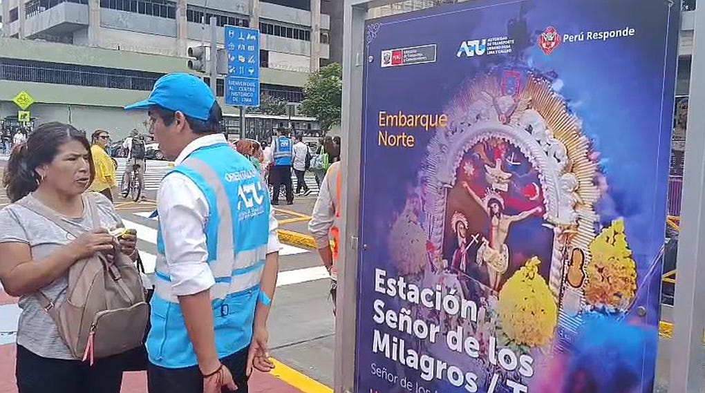 “Esta iniciativa permitirá que los usuarios identifiquen la estación que los acerca a la iglesia de las Nazarenas, ubicada a pocos metros y que diariamente recibe a miles de creyentes”, resaltó David Hernández Salazar, titular de la ATU.