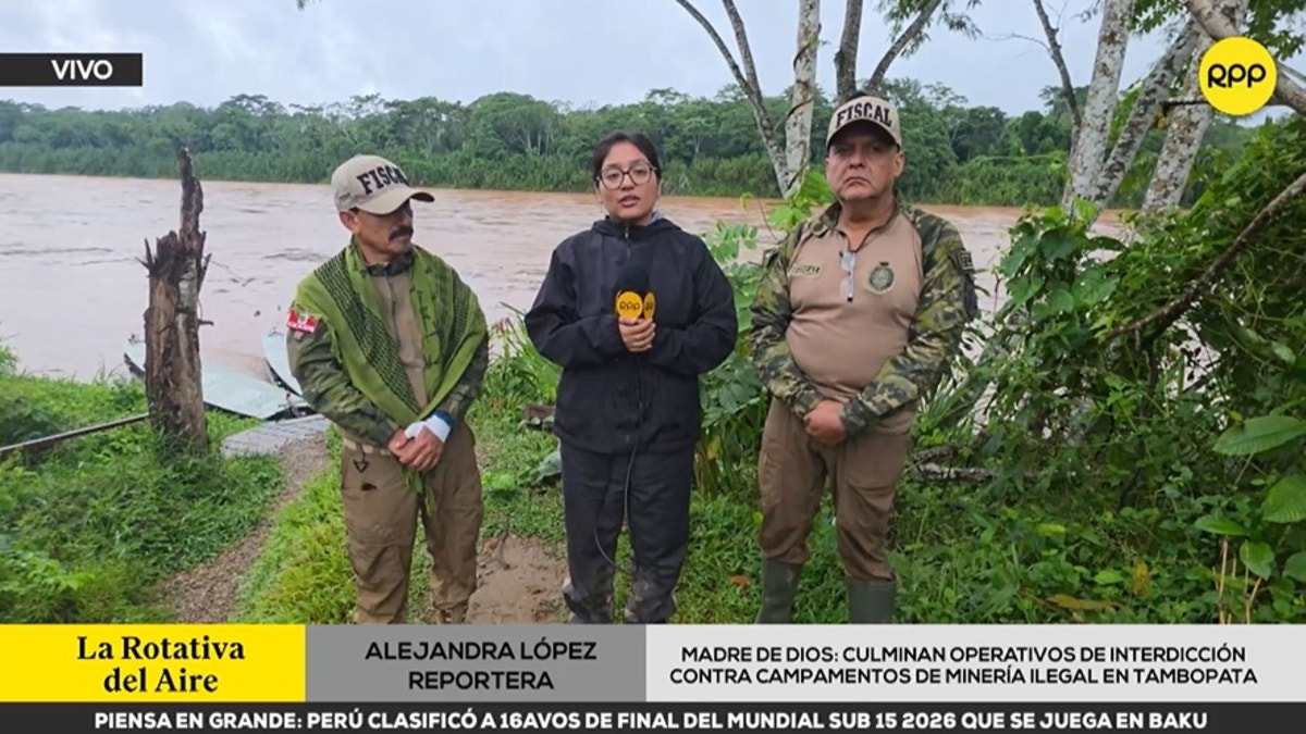 Madre de Dios: culminan operativos de interdicción contra campamentos de minería ilegal en Tambopata