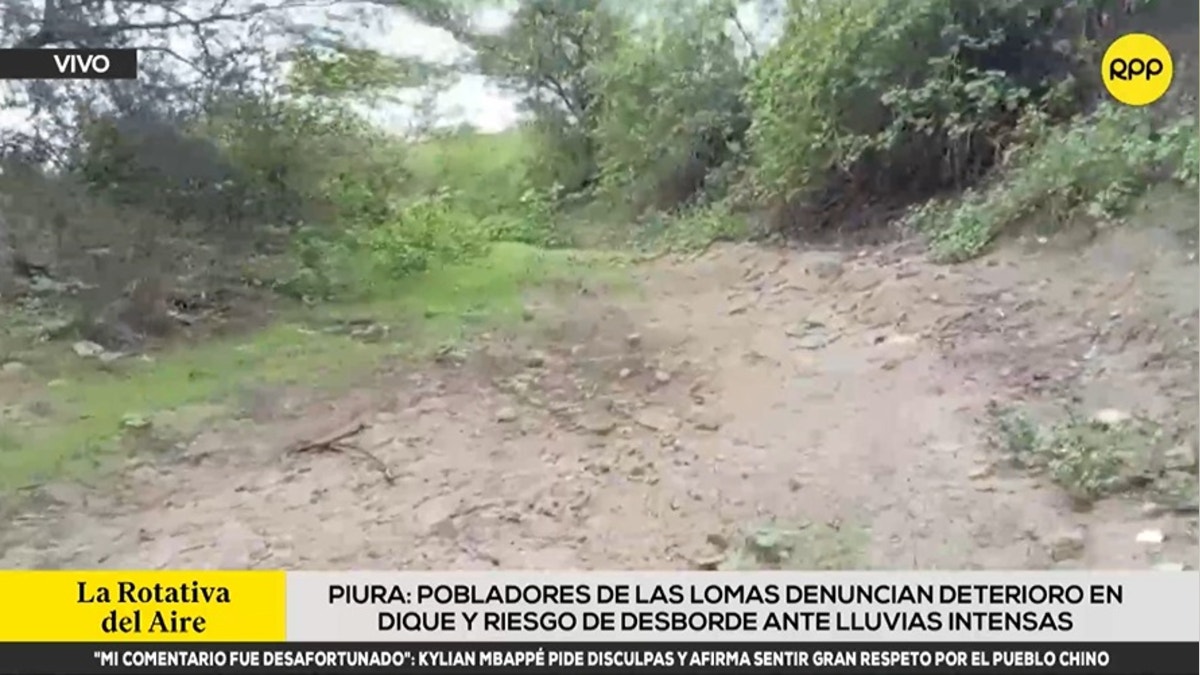 Piura: vecinos de Las Lomas denuncian deterioro en dique y riesgo de desborde ante lluvias intensas