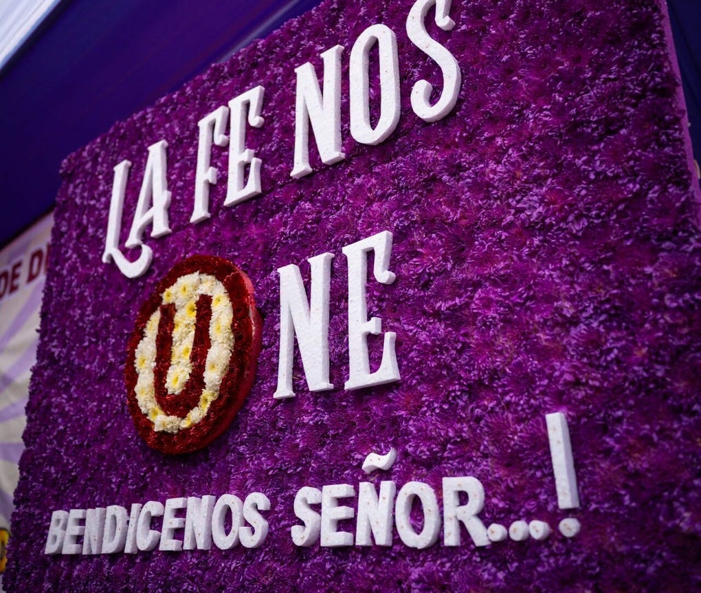 Así le rindió homenaje el club merengue al Señor de los Milagros.