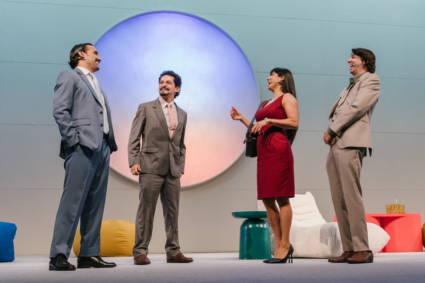 Stephany Orúe, Manuel Gold, Oscar Meza y Job Mansilla integran el elenco de 'El Método Grönholm'.