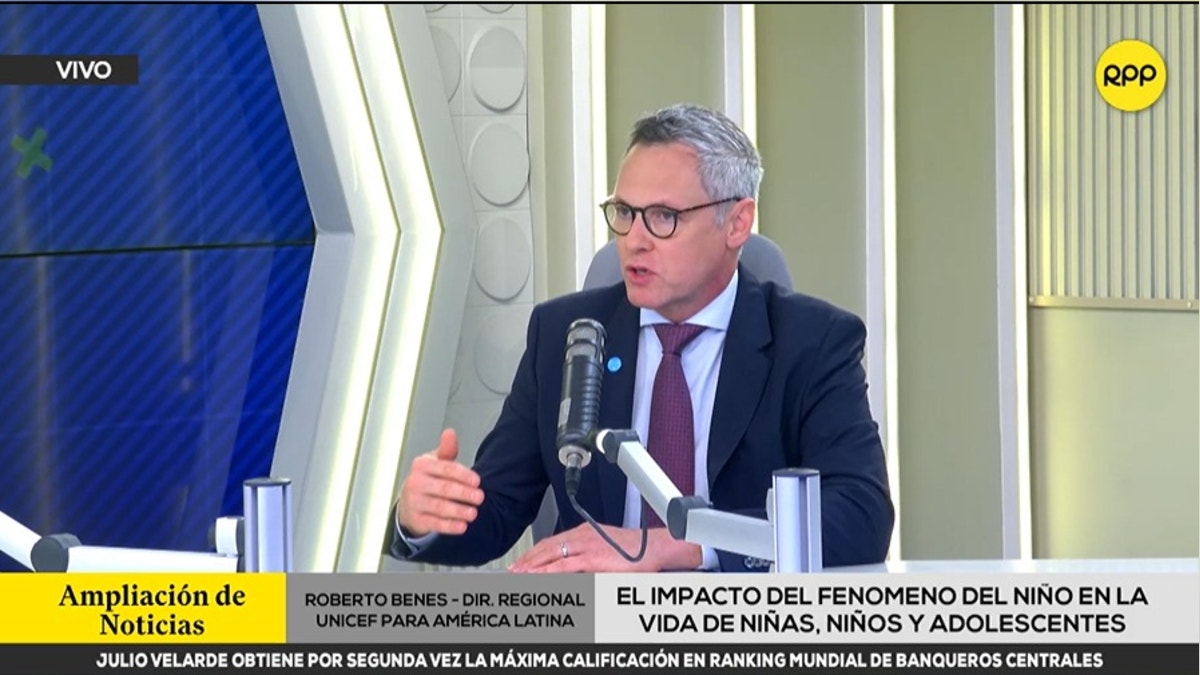 Director de Unicef sobre Fenómeno El Niño en el Perú: "Nuestra prioridad es asegurar que los chicos puedan seguir con la escuela"